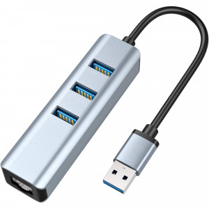 ADAPTATEUR USB HUB 3.0 + RJ 45